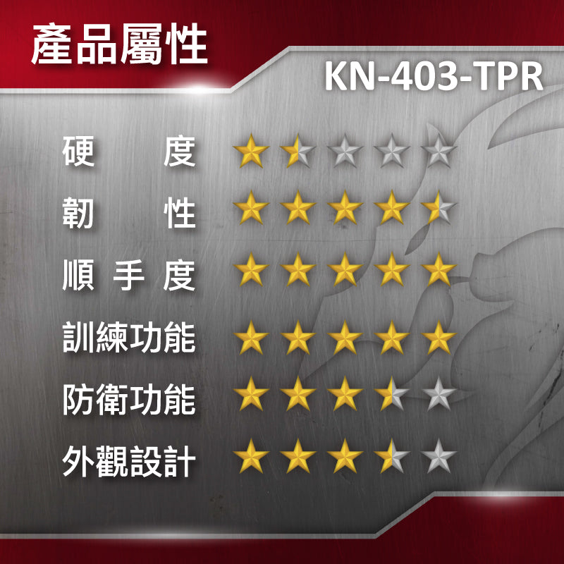 KN-403-TPR 塑鋼練習之刀 Tactical Knife (Soft Training Knife)