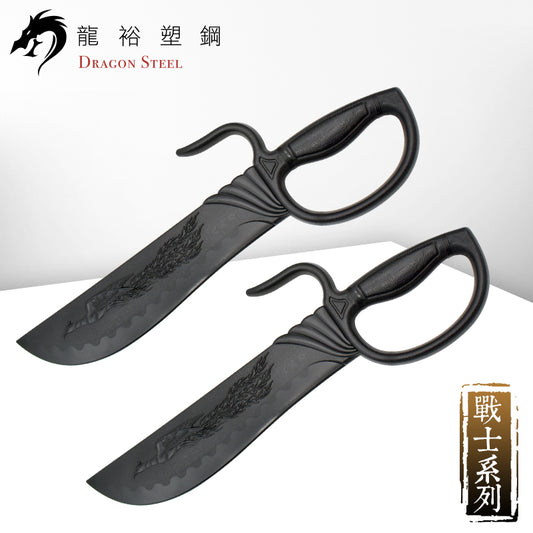 CH-166 塑鋼鳳紋八斬刀(對) Butterfly Sword IV-Phoenix(Pair)