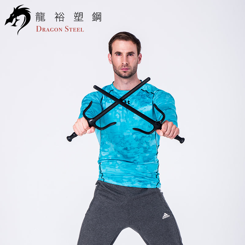 S-005 塑鋼三叉鐵尺(對) Sai(Pair)