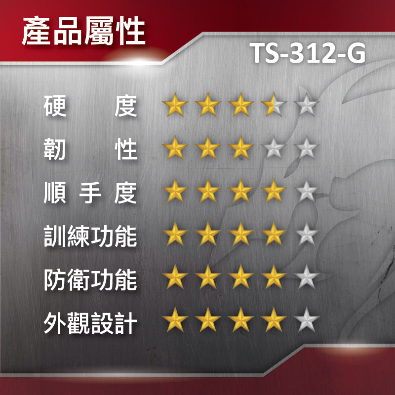 TS-312-G 塑鋼加強款菲律賓短棍(單支) Kali Stick-With Fiber(1PCE)