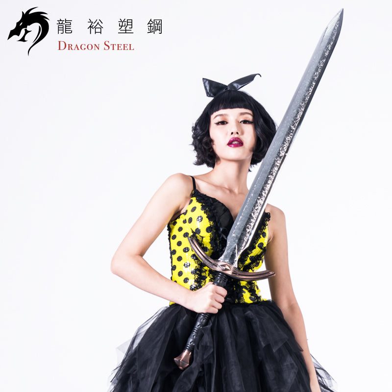 W-207P 電鍍古銅西洋神劍(彎) King Arthur's Excalibur II (C type)with Silver Coating Blade